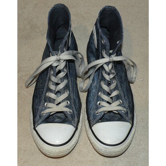 Converse Chuck Taylor All Star Women’s Size 10 Sneakers Shoes Blue Silver Mix - Picture 1 of 5